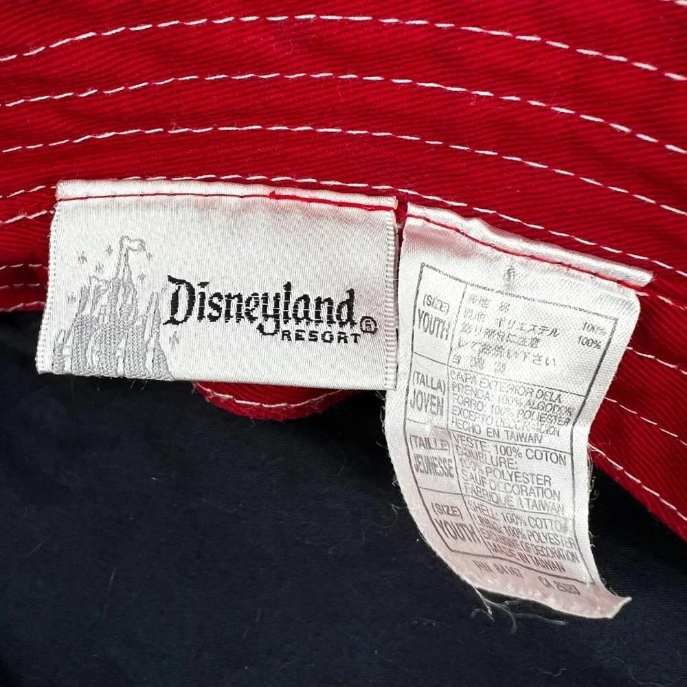 Disneyland Resort Bucket Hat Mickey‎ Mouse Navy Blue and Red Youth Size